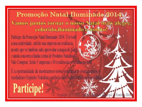 Promoção Natal Iluminado 2014